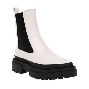 STEVEN NEW YORK Womens White 1 Pull-Tab Armond Chelsea 6.5